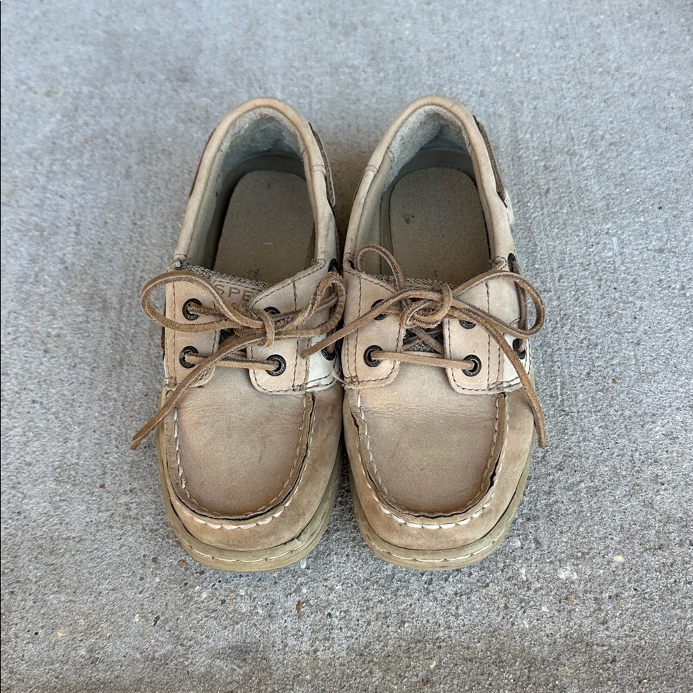 Sperry Kids Tan Dress Shoes